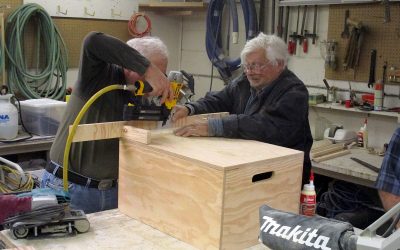 Senior Men Create a Place Where Men Can Socialize